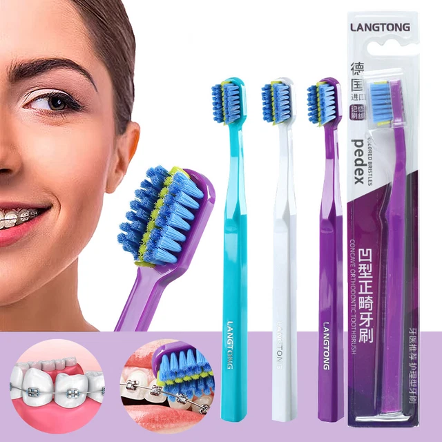 Soft Orthodontic Toothbrushes Teeth Cleaning Brush Dental Oral Care Toothbrushes