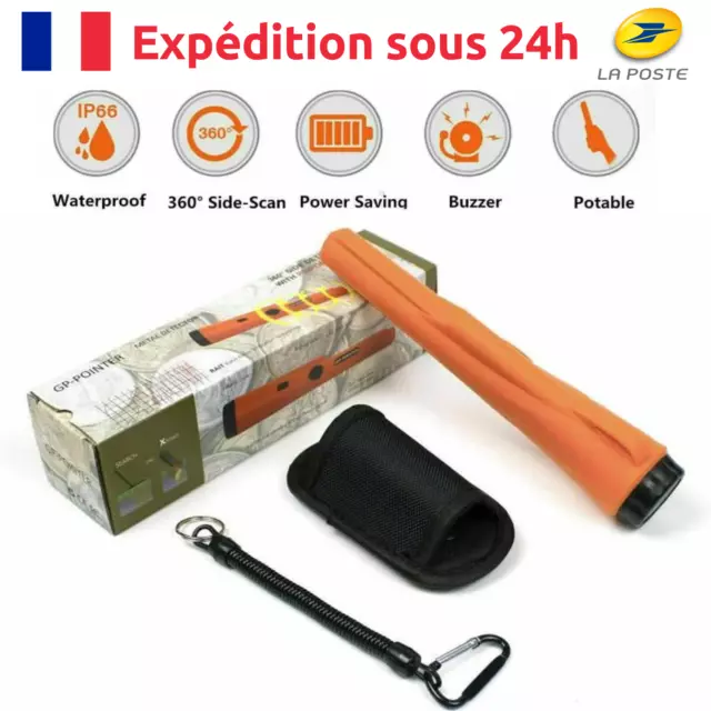 Détecteur de Métaux Pinpointer Détection de Pointeur Portable LED IP66 Étanche