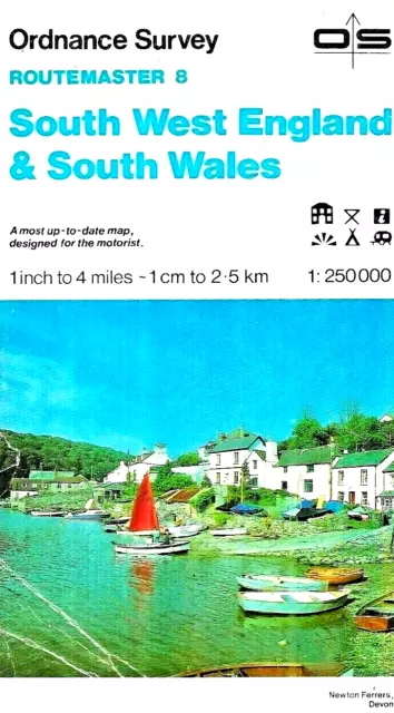 Ordnance Survey Routemaster Map 8 - South West England & South Wales