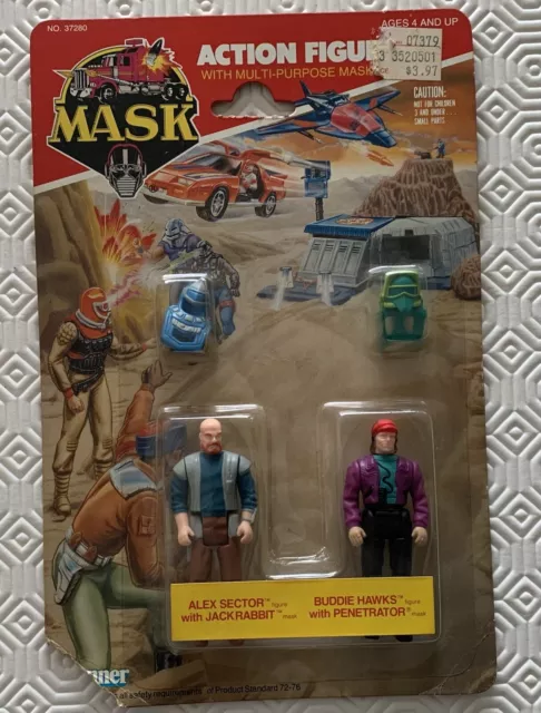 M.A.S.K. - Blister Neuf Alex Sector & Buddie Hawks - Mask Kenner