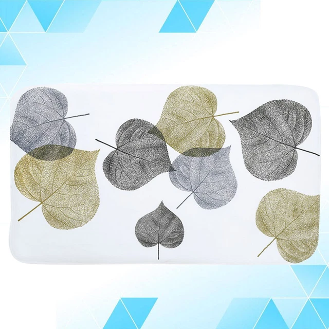 Badezimmer Fußmatte Badematte Keine Bodenmatte Blatt Wasser Aufnehmen