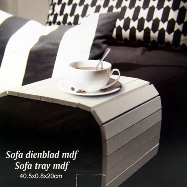Sofatablett MDF Flexablage Tablett Ablage Armlehnen Sofa Ablage Armlehne Couch
