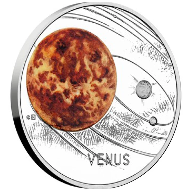 Silbermünze Die Venus Sonnensystem (5.) 2020 - Niue - 1 Oz PP