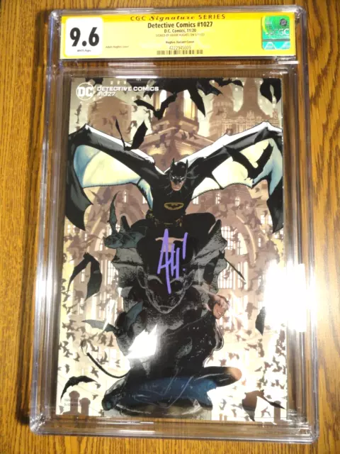 Detective Comics #1027 Adam Hughes Signed Cover CGC 9.6 SS Variant 1st Print DC