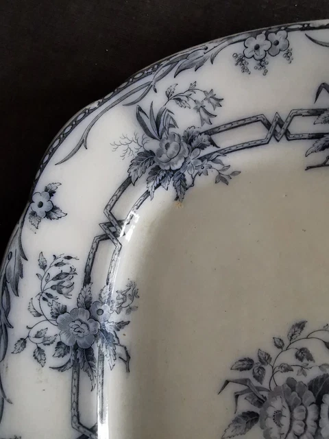 Plat Ceres Faience Sarreguemines  19 Eme Art Nouveau 42 Cm 2
