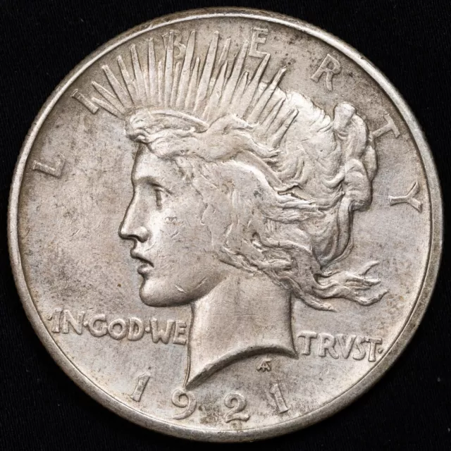 1921 High Relief Peace Silver Dollar Extremely Fine (XF/EF), Philadelphia Mint