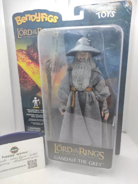 Noble Collecton Bendyfigs Lord Of The Rings Gandalf Action Figure New!