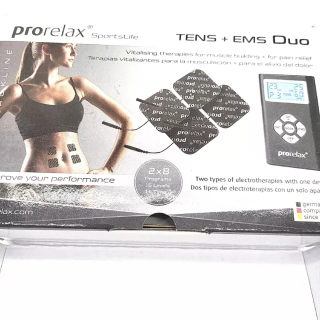 Prorelax DUO Blackline - EMS und TENS Massagegerät - TOTAL FITNESS EMS-Training