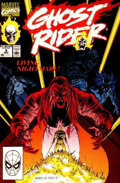 Ghost Rider #8 Volume 2 Marvel Comics December Dec 1990 (VFNM or Better)