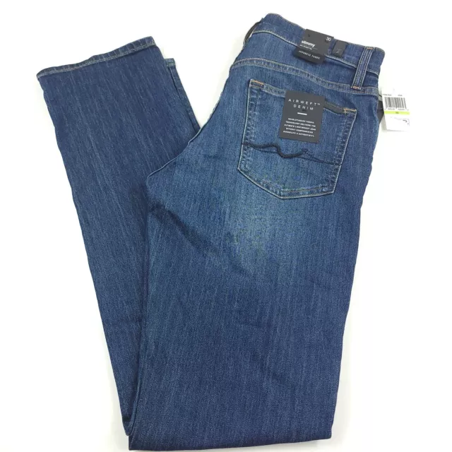 7 for All Mankind Airweft Slimmy Squiggle Jeans in Ironwood Blue Mens Size 30