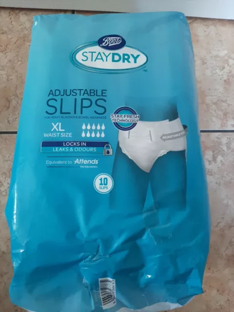 PART PACK 7 Boots Staydry Adult Nappies. Size XL. AB/DL Aware