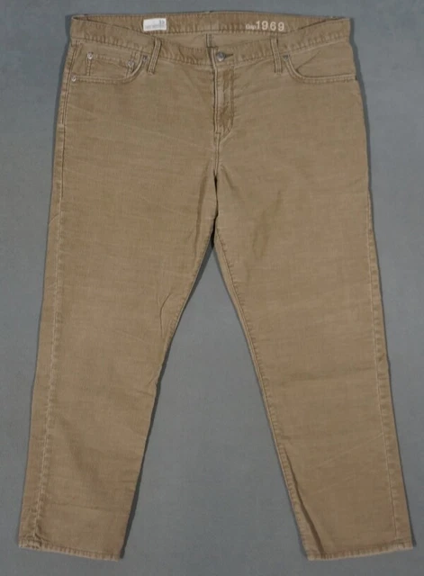 VG01418 **GAP** SEXY BOYFRIEND JEANS 33R (msr 39"x29") BEIGE