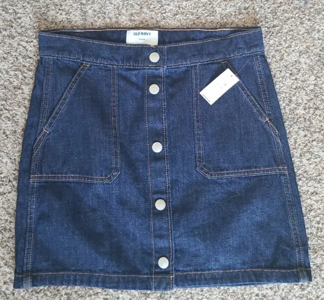 Old Navy Girls Dark Denim Skirt Size XL (14-16) NWT