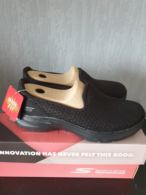 SKECHERS GO WALK 6 Big Splash Ladies Black Shoes Goga Mat UK 3.5 NEW 35.00 PicClick UK