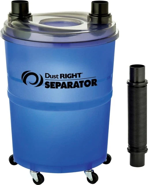 Dust Right Dust Separator + 36” Flex-Form Hose - Cyclone Dust Collector Separate