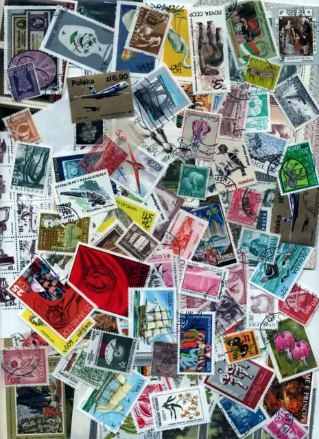 ca. 5000 Briefmarken alle Welt, papierfrei,