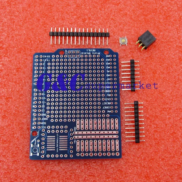 2PCS Proto Screw Shield Board Arduino Compatible Improved version support A6 A7