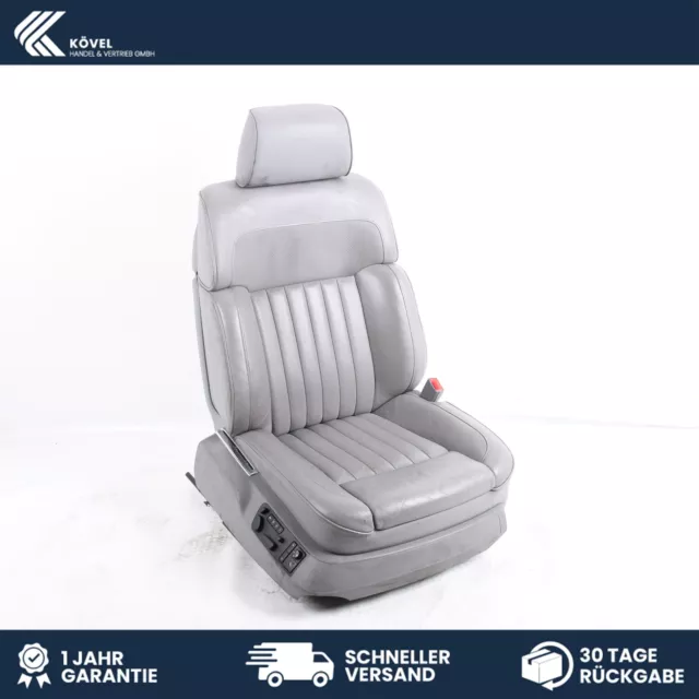 Sitz vorn rechts Beifahrersitz Leder Grau Massage belüftet VW Phaeton 3D (GP1)