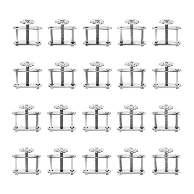 Contrôle Flux Tuyauterie Pince Laboratoires Réglable Vis Compresseur Tuyau 20Pcs