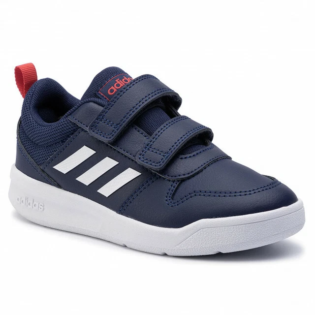 Scarpe bambino bimbo adidas strappo blu ginnastica Tensaur pelle tennis inverno