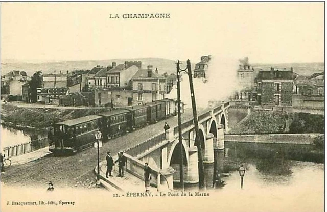 51.Epernay.le Pont De La Marne.tramway