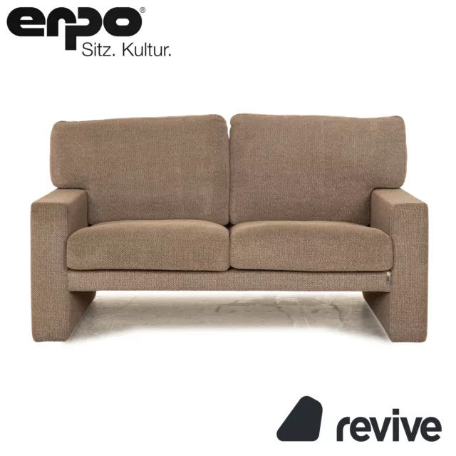 Erpo CL 200 Stoff Zweisitzer Grau Braun Sofa Couch