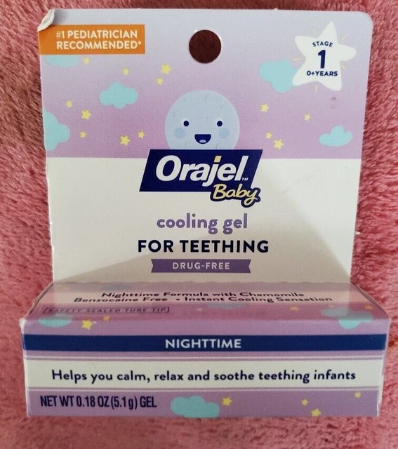 BABY ORAJEL NON Medicated Cooling Gel For Teething, drug free 1.00