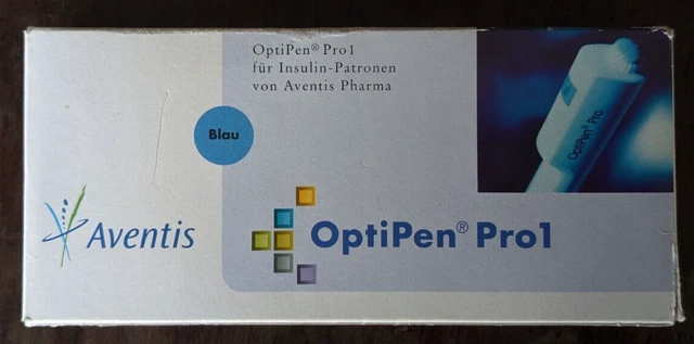 Dispositivo de inyección de insulina Aventis OptiPen Pro1 de Aventis Pharma sin agujas de lápiz