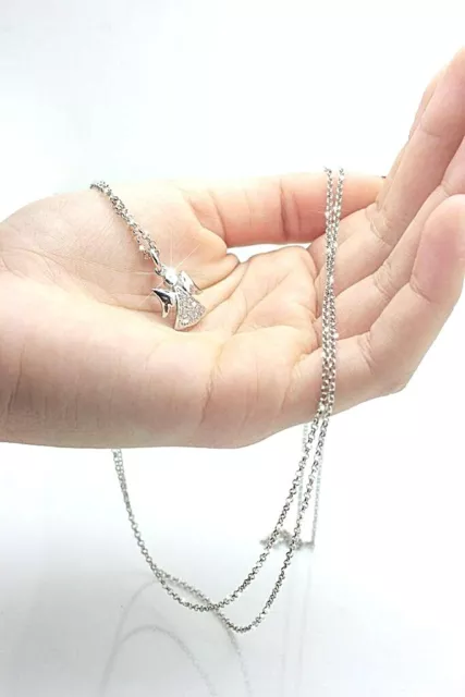 Piccola Ragazza Ciondolo Angelo Custode Collana In Vetro Donna Gio Collana Regalo Natale