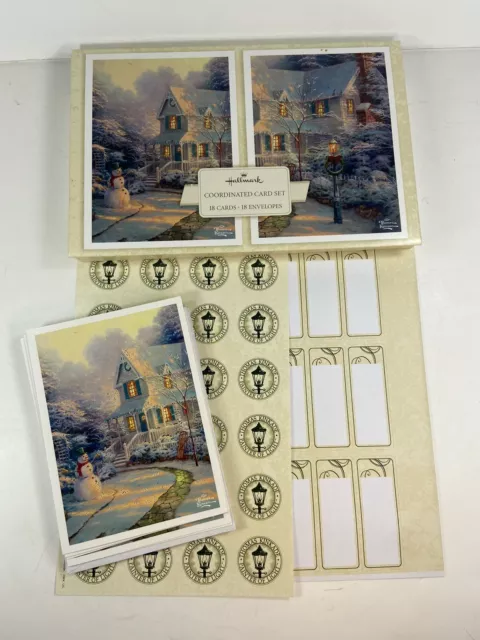 Hallmark Christmas Thomas Kinkade Card Set