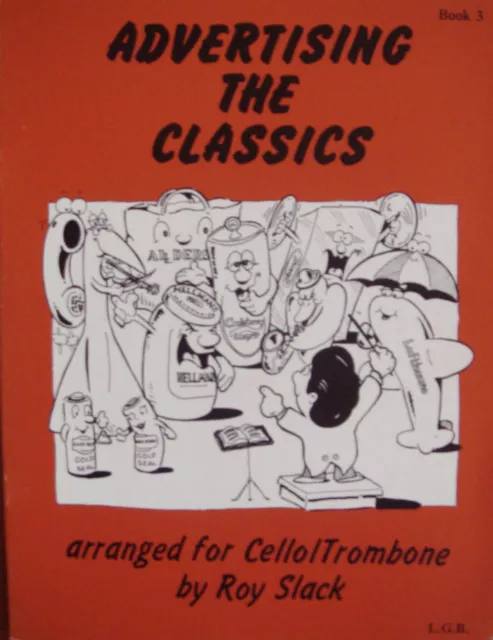 Advertising The Classics Cello Trombone Music Book 3 TV Ads Classical Tunes