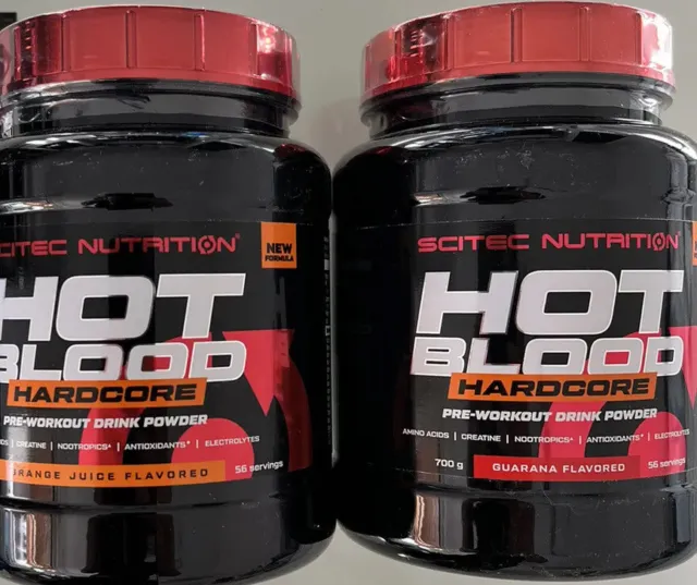 39,93€/kg)Scitec Nutrition Hot Blood Hardcore 2x700g Train-Booster