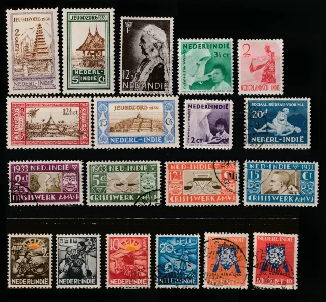 Dutch West Indies Lot 14: (details below) 2023 Stamp World Catalog Value $28.45