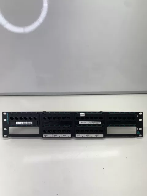 Ortronics OR-PHD5E6U48 48 Port Cat6 HD Patch Panel Rack 28 Ports Available