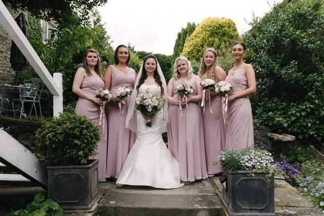 valentina red bridesmaid dresses Valentina Chiffon Dress main image 1
