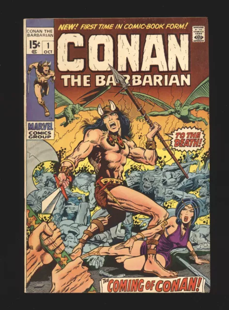 Conan The Barbarian # 1 - 1st King Kull cameo, BWS cover & art Fine+ Cond.
