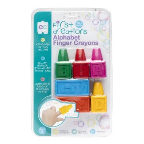 Ec First Creations Easi-Grip Alfabeto Dedo Ceras (6pk)