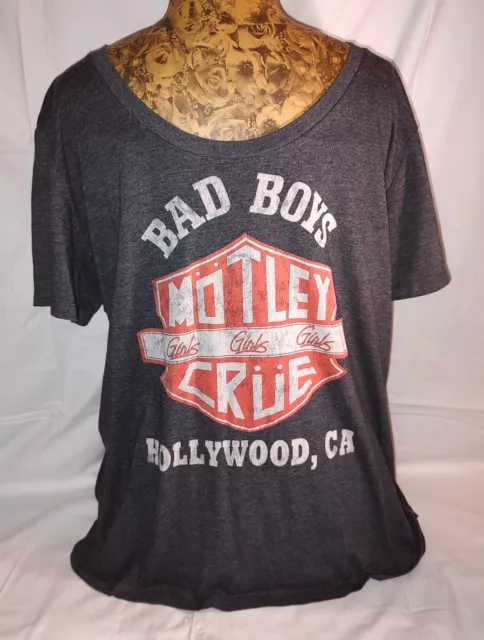 Motley Crue Bad Boys "Girls, girls, girls." Hollywood, CA shirt women's XL grey