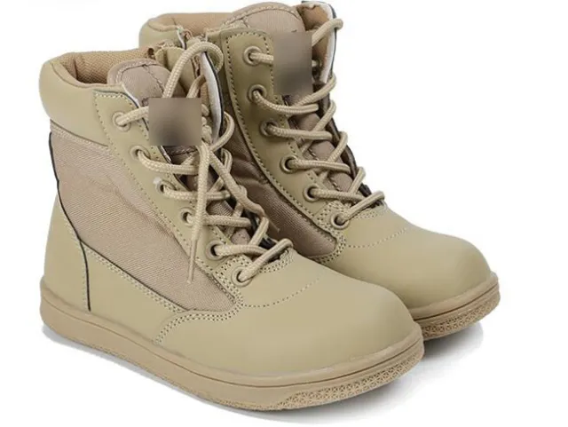 New Kids Child Boys Girls Military Outdoor Shoes Army SWAT Tactical Combat Boots