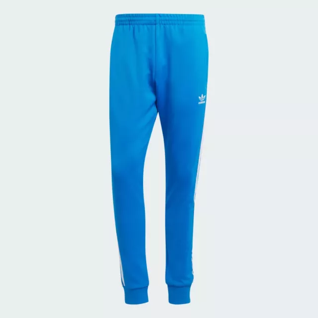 Adidas Originals Adicolor Classici Sst Uomo Pantaloni Tuta IN Azzurro e Bianco