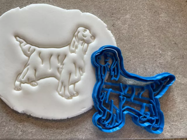 Setter dog cookie cutter, dog biscuit cutter, icing decoration,  Irish, English