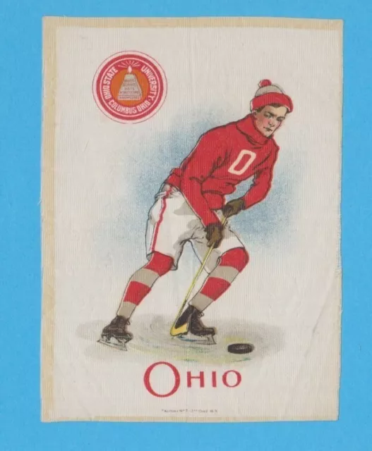 1910 LG Murad tobacco silk S21 OHIO STATE UNIVERSITY  Hockey Player  TOUGH!!