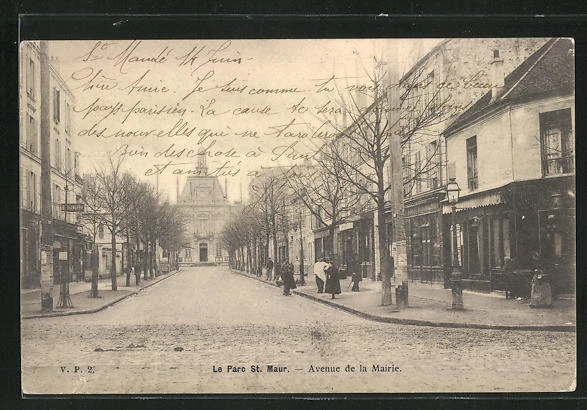 CPA Le Parc Saint-Maur, Avenue de la Mairie 1903