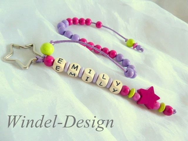 Rechenkette mit Namen Stern Mädchen Geschenk Schulanfang Einschulung Schultüte