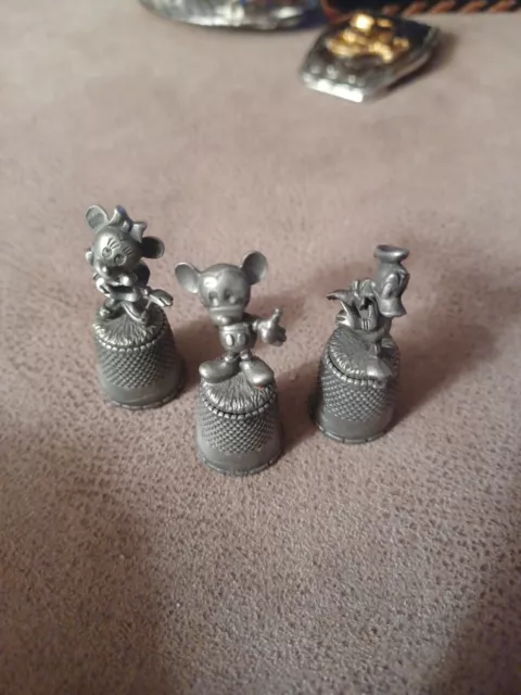 Vintage Pewter Disney Thimble