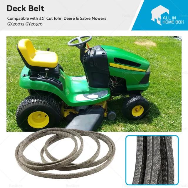 Deck Belt Suitable For 42" Cut John Deere & Sabre Mowers GY20570 GX20072