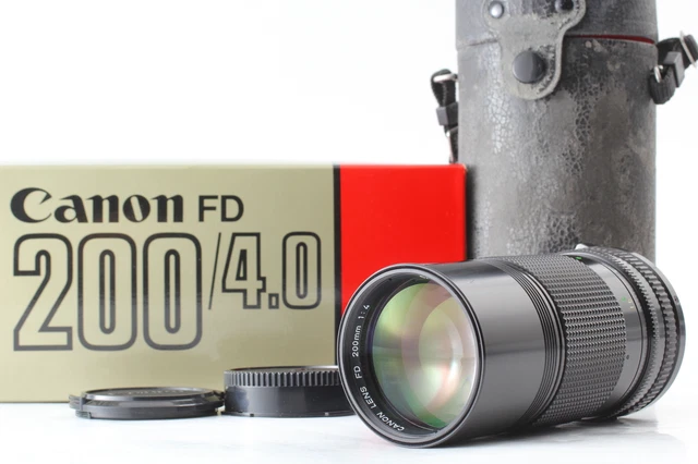 [ EXC canon Neuf Fd Dnf 200mm F/4 Lentille Avec / Capuchons Étui De Japon