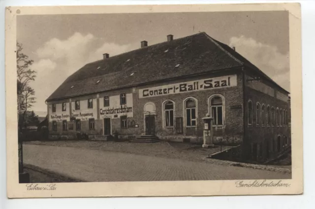 AK EIBAU i.Sachsen 1939 Gerichtskretscham Conzert Ball Saal gelaufen