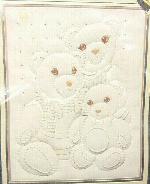 VTG Prism Designs,Horizons 'Family Portrait' Acolchado Teddy Bears Sampler 11x14