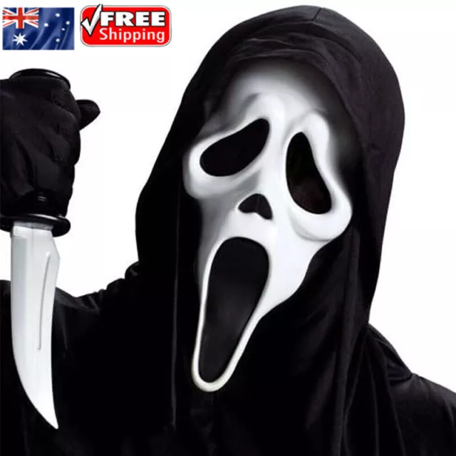 Adults Scream Mask Ghost Scream Mask Party Ghost Face Mask Cosplay Party Fun AU